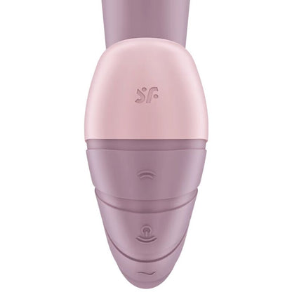 Stimolatore e vibratore Satisfyer Supernova bianco del brand Satisfyer Air Pulse, con design compatto e funzionale.