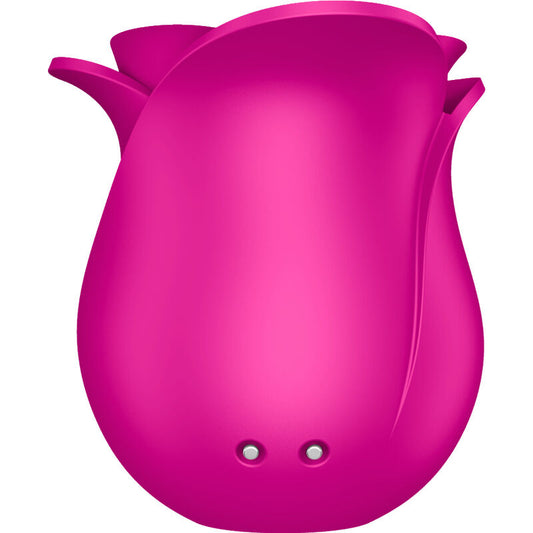 Vibratore moderno Satisfyer Air Pulse Pro 2 Blossom con design elegante e superficie liscia, visibile in primo piano.