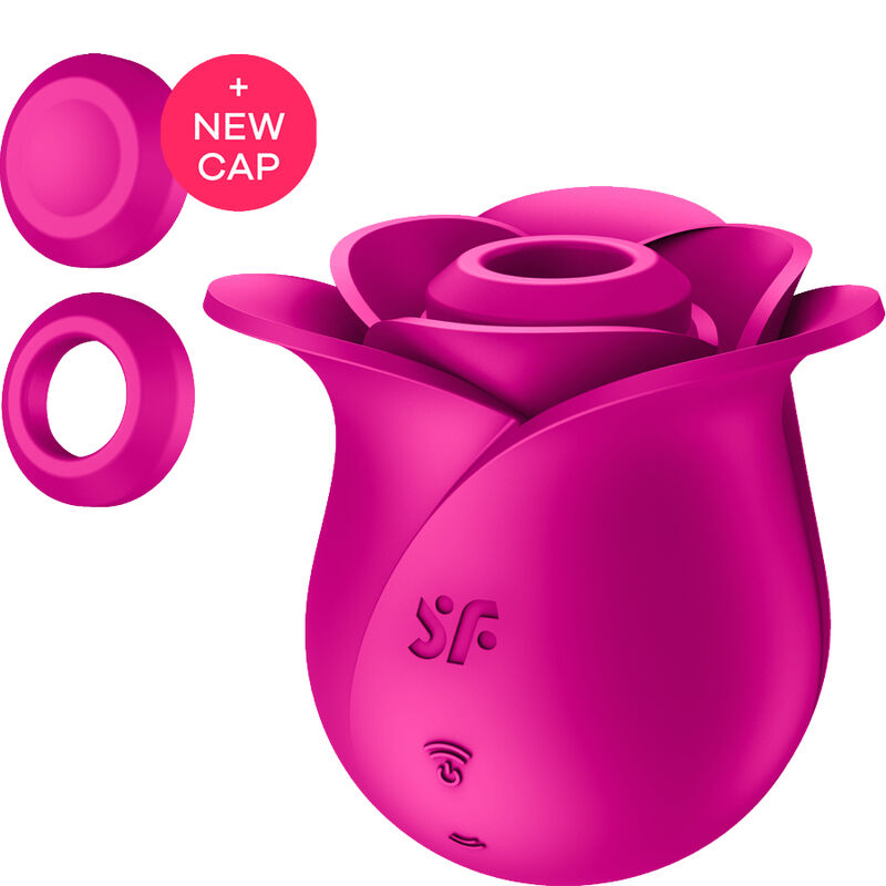 Vibratore moderno SATISFYER AIR PULSE PRO 2 BLOSSOM con design elegante e superficie liscia, ideale per stimolazione e piacere.