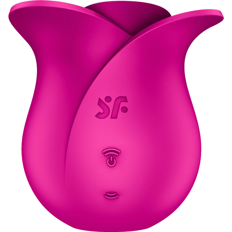Vibratore moderno Satisfyer Air Pulse Pro 2 Blossom con design elegante e superficie liscia, ideale per stimolazione e benessere.