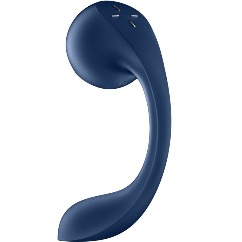 Stimolatore Pro+ Wave 4 di SATISFYER AIR PULSE, colore blu scuro, con dispositivo e app gratuita, stimolazione punto G e Air Pulse.