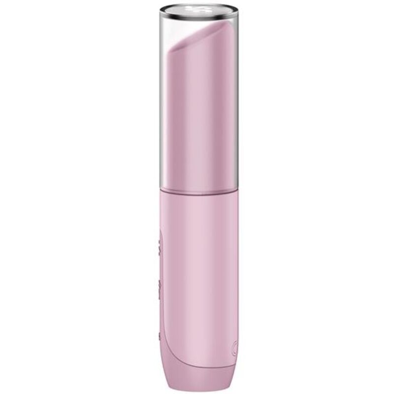 Stimolatore clitorideo rosa SATISFYER SECRET KISS WAVE con tecnologia Air Pulse, visibile con dettagli e design compatto.