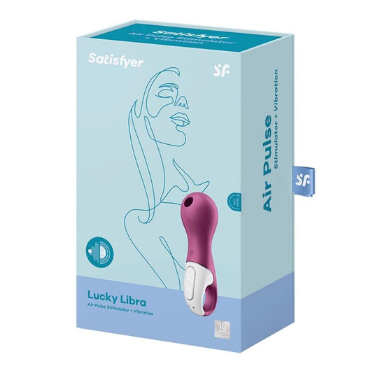 Stimolatore e vibratore Lucky Libra di SATISFYER AIR PULSE, dispositivo versatile per il piacere, con design elegante e funzionalità avanzate