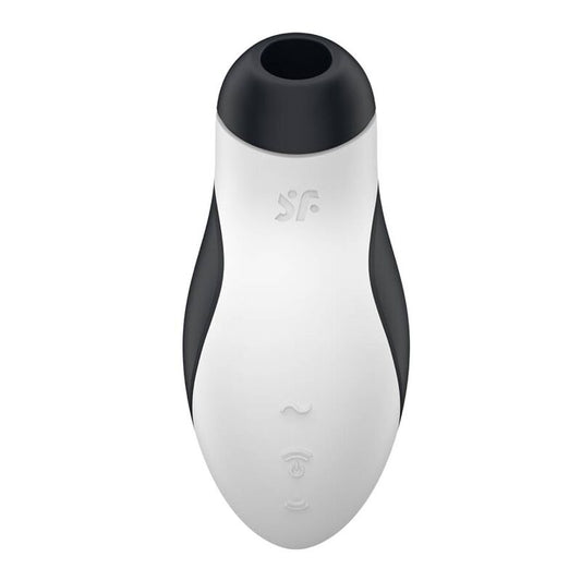 Stimolatore ORCA AIR PULSE SATISFYER con pulsazioni d'aria e vibrazione, in dettaglio, con tecnologia avanzata e design ergonomico.