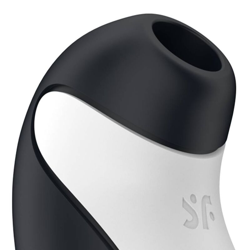 Stimolatore Satisfyer Orca Air Pulse con vibrazione, dispositivo di piacere con tecnologia Air Pulse e design ergonomico.