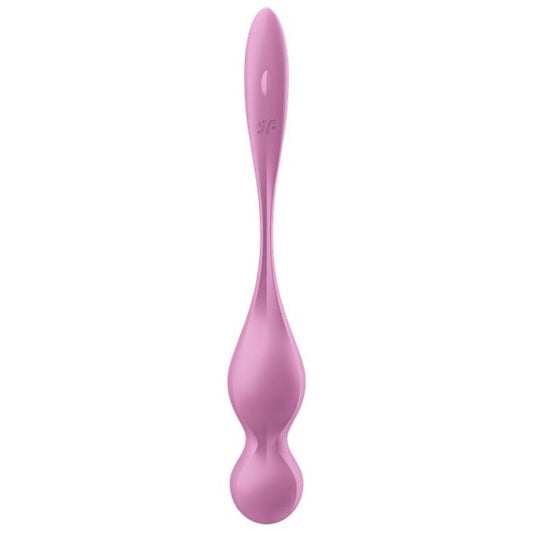 Palle vibranti Kegel rosa SATISFYER LOVE BIRDS, giocattolo erotico per esercizi pelvici e piacere intimo.