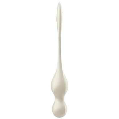 Sfere Kegel vibranti SATISFYER LOVE BIRDS, palline bianche per esercizi di muscoli pelvici e piacere intimo.