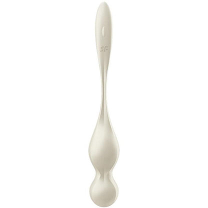 Sfere Kegel vibranti SATISFYER LOVE BIRDS, palline bianche per esercizi di rafforzamento pelvico e piacere.