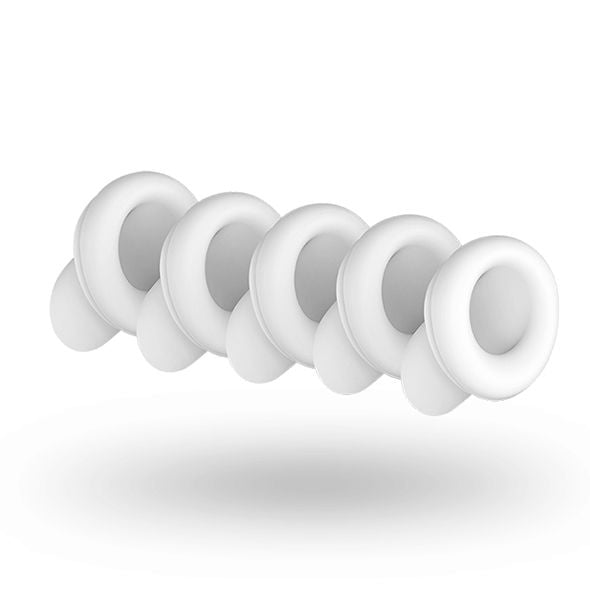 Set di 2 coperture sostitutive SATISFYER CAPS NG, 5 pezzi, immagini di coperture in silicone per stimolatori.
