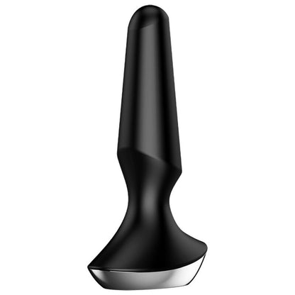 Plug Ilicious 2 di Satisfyer Connect, vibratore nero in silicone con design ergonomico e funzionale per il piacere.