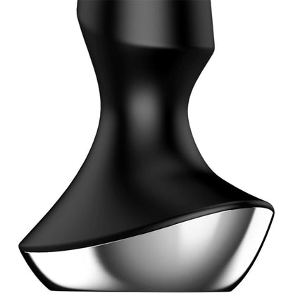 Vibratore a forma di plug Ilicious 2 nero di SATISFYER CONNECT, con superficie liscia e design ergonomico.