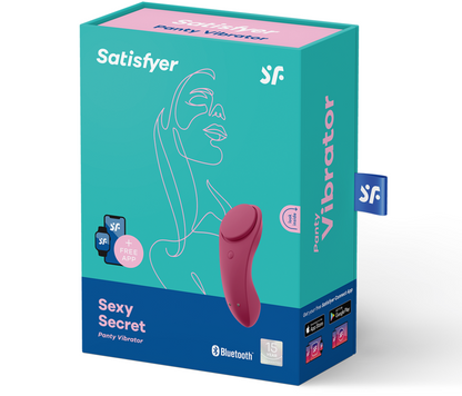 Slip sexy SATISFYER SEXY SECRET PANTY in tessuto nero con dettagli eleganti, perfetta per momenti intimi e sensoriali.