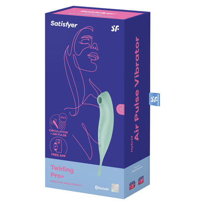 Stimolatore e vibratore Satisfyer Twirling Pro+ rosso di SATISFYER CONNECT, con design elegante e funzionalità avanzate.