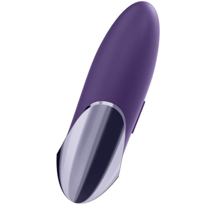 Dispositivo SATISFYER LAYONS Viola Piacere, elegante design e tecnologia avanzata per stimolazione sensoriale.
