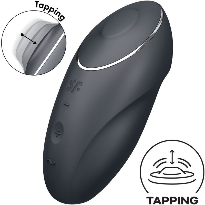 Vibratore da stimolazione anale SATISFYER TAP & CLIMAX 1 rosso, design compatto e morbido per piacere intenso.