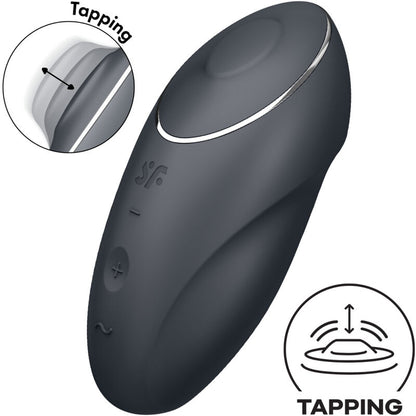 Vibratore da stimolazione anale SATISFYER TAP & CLIMAX 1 rosso, design compatto e morbido per piacere intenso.