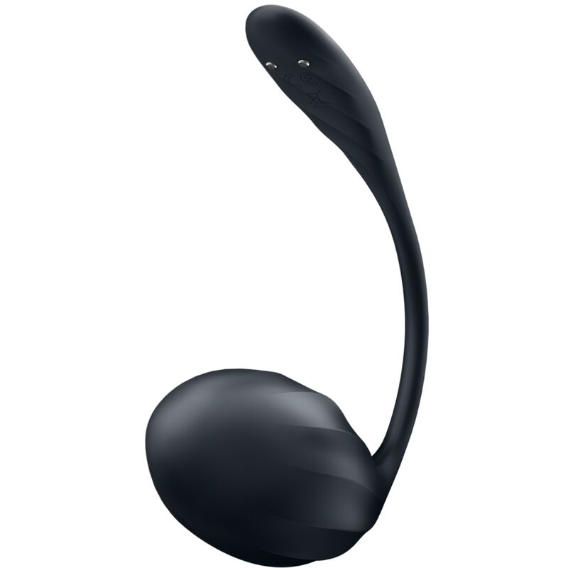 Stimolatore Punto G SATISFYER PARTNER con design a petali rigati, telecomando nero e app gratuita, visibile in immagine.