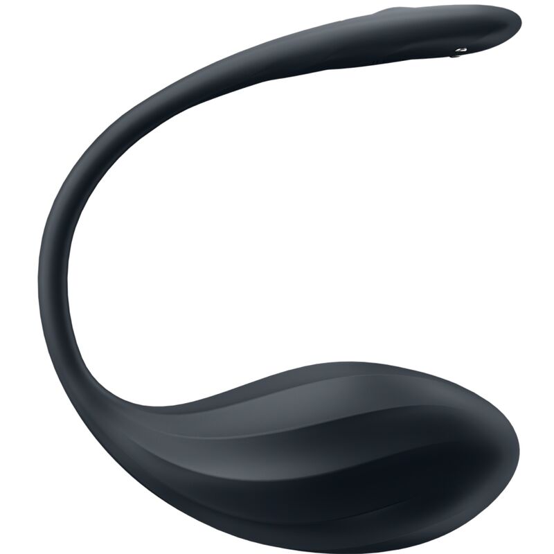 Stimolatore Ribs Petal SATISFYER PARTNER con telecomando nero, visibile con pulsanti e design a petali, app gratuita inclusa