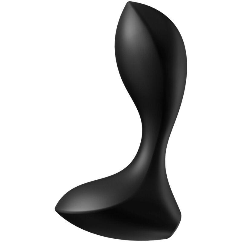 Satisfyer Spina Vibrante Backdoor Lover nero, plug anale con stimolatore vibrante nero, dettagli di alta qualità e design ergonomico.