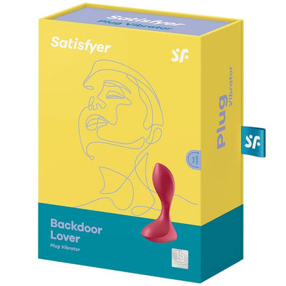 Plug anale Satisfyer Spina Vibrante Backdoor Lover Rosso di Satisfyer Plugs, con design rosso e superficie liscia.