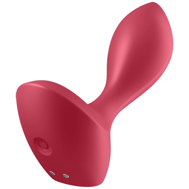 Spina vibrante backdoor Lover rosso di Satisfyer Plugs, silicone morbido e ergonomico, ideale per stimolazione anale.