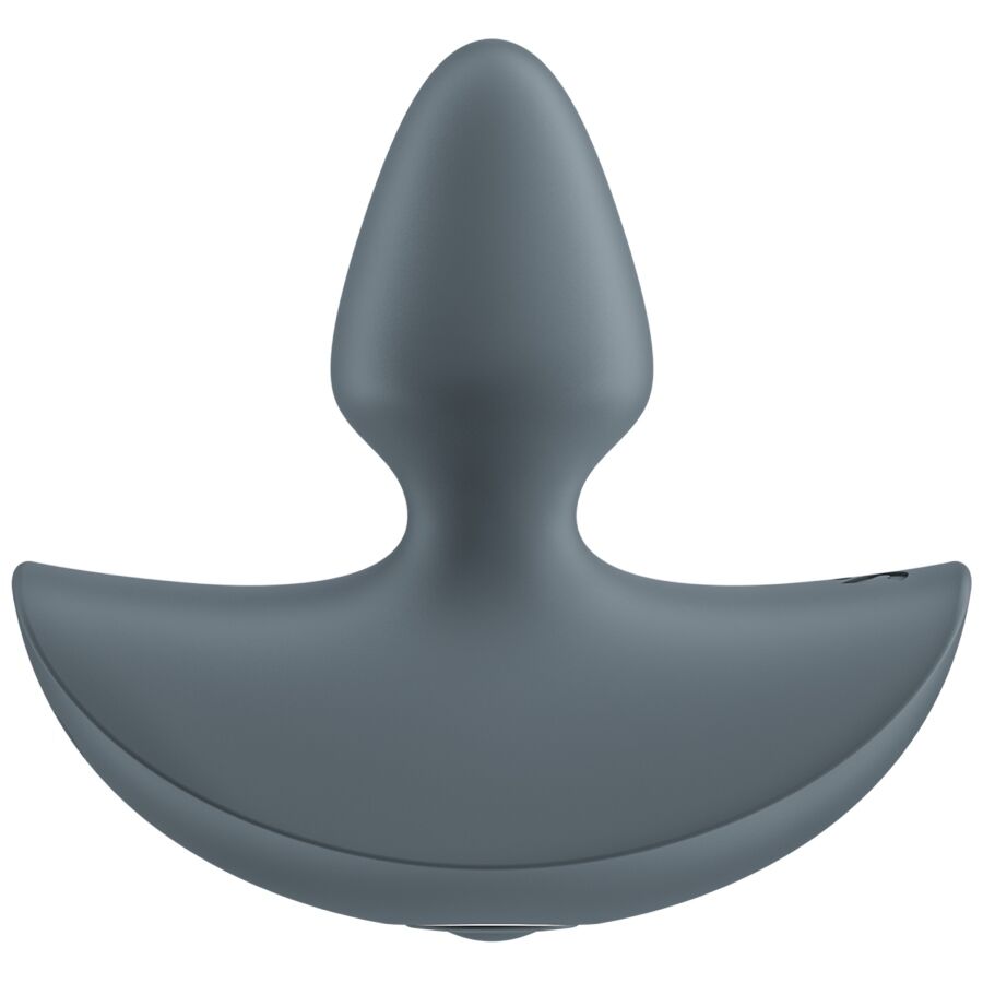 Vibratore anale SATISFYER PLUGS per principianti, con un plug di dimensioni moderate, in silicone nero.