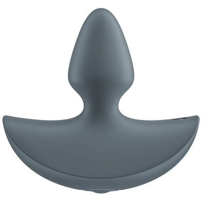 Vibratore anale SATISFYER PLUGS per principianti, con un plug di dimensioni moderate, in silicone nero.