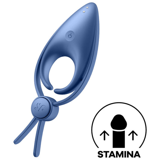 Vibratore ad anello Satisfyer Sniper Blu di SATISFYER RING, design compatto e color blu, ideale per stimolazione intensa.