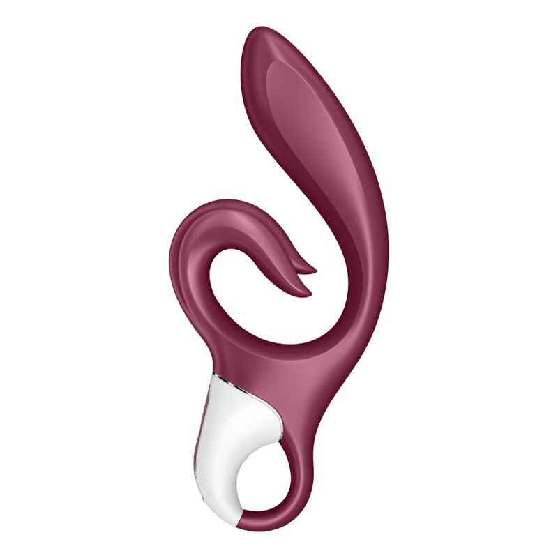 Vibratore Satisfyer Love Me Rabbit blu, con design ergonomico e stimolazione duale, visibile in immagine.