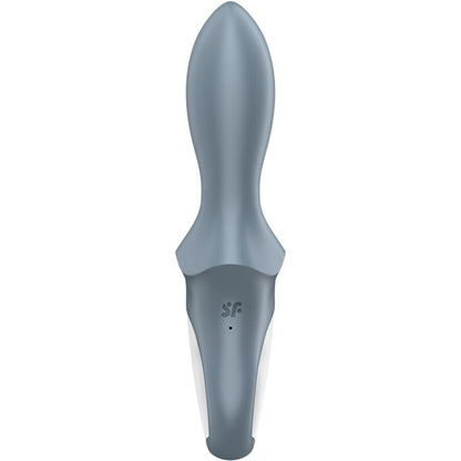 Vibratore anale gonfiabile SATISFYER AIR PUMP BOOTY 1 in colore grigio, con telecomando e design ergonomico.