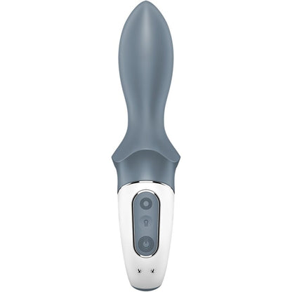 Vibratore anale gonfiabile SATISFYER AIR PUMP BOOTY 1 in colore grigio, con design ergonomico e controlli intuitivi.