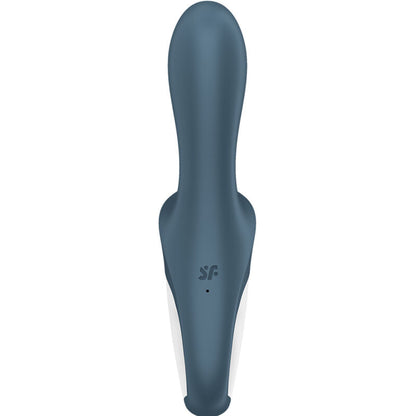 Pompa ad aria Satisfyer Air Pump Booty 2, colore grigio scuro, progettata per il benessere e il piacere intimo.