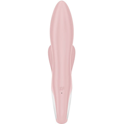 Vibratore gonfiabile coniglio rosa SATISFYER AIR PUMP BUNNY 3, design morbido e dettagli realistici, ideale per giochi intimi.