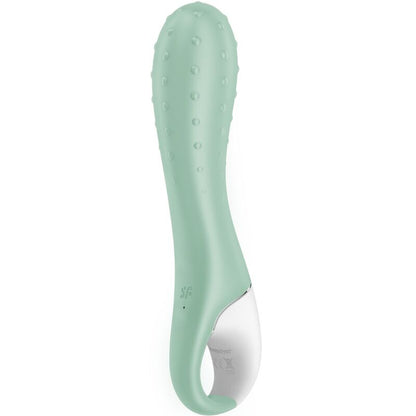 Vibrator Satisfyer Air Pump 3 punti G gonfiabile con design in menta, stimolazione precisa e tecnologia innovativa.