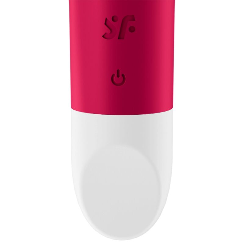 Vibratore Bullet Satisfyer Ultra Power 1 rosso, compatto e potente, con design ergonomico e superficie liscia.