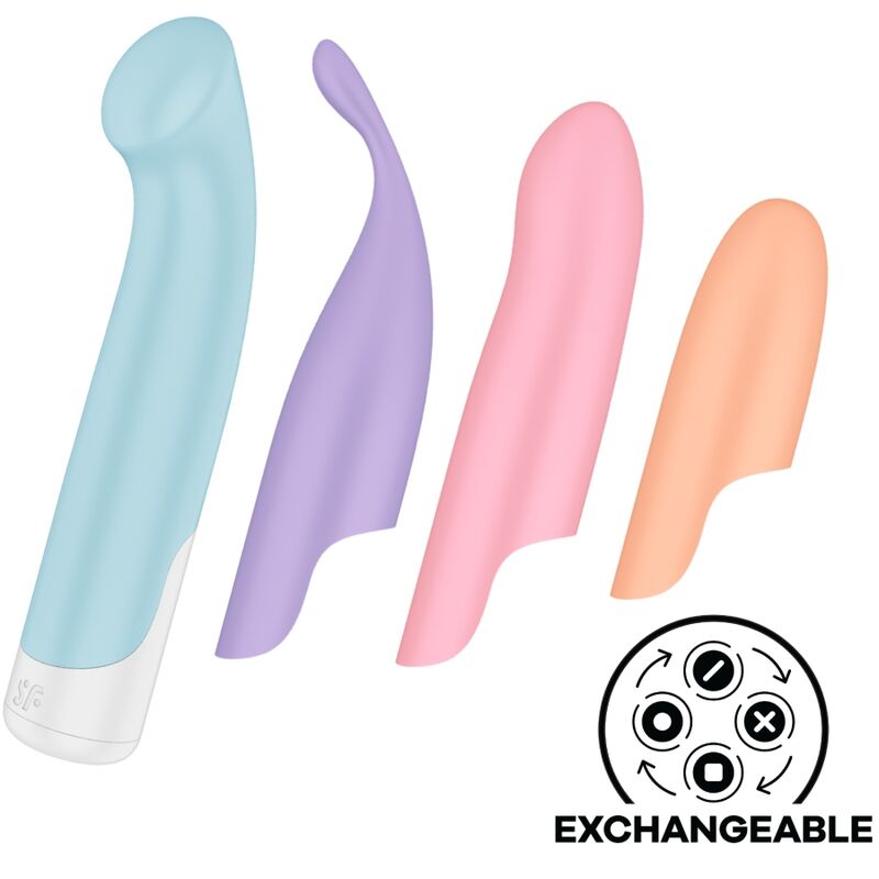 Vibratore Satisfyer G-Spot Wave 4 in grigio scuro con 12 programmi di vibrazione, design ergonomico e stimolante.
