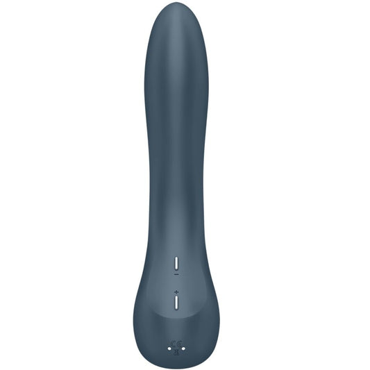 Vibratore SATISFYER G-SPOT WAVE 4 con 12 programmi di vibrazione, design in grigio scuro, per stimolazione mirata.