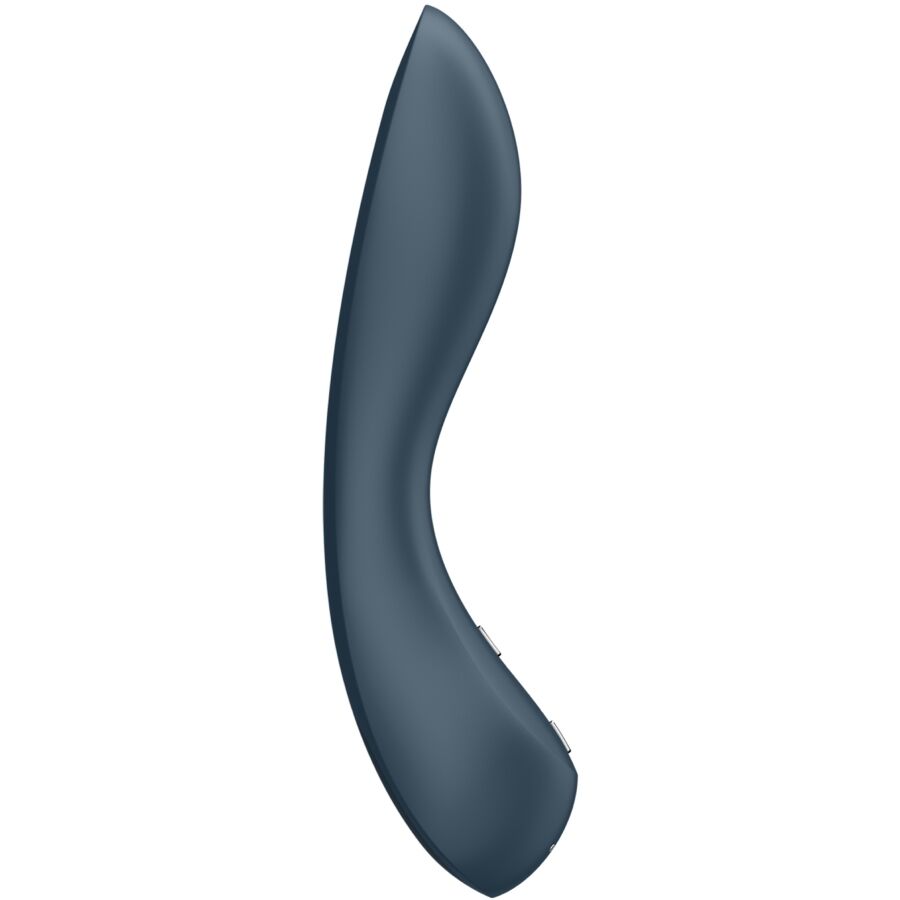 Vibratore SATISFYER G-Spot Wave 4 in grigio scuro con 12 programmi di vibrazione, design ergonomico e stimolazione mirata.