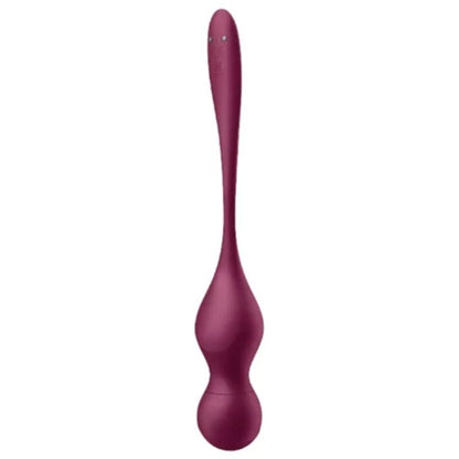 Vibratore Satisfyer Love Birds Vary SFere vibranti rosso con app gratuita, design elegante e dettagli realistici.