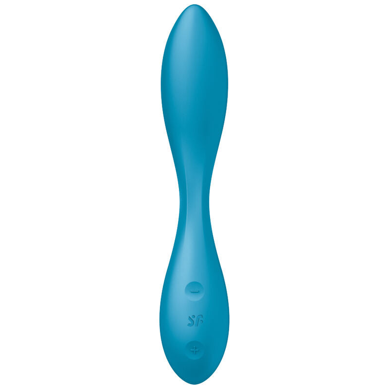 Vibratore Satisfyer Multi G-Spot Flex 1 blu, stimolatore versatile per il punto G con design ergonomico e superficie liscia.