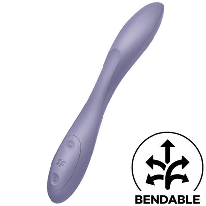 Vibratore G-spot SATISFYER Multi Vibratore Flex 2 in colore viola, design ergonomico e versatile per stimolazione mirata