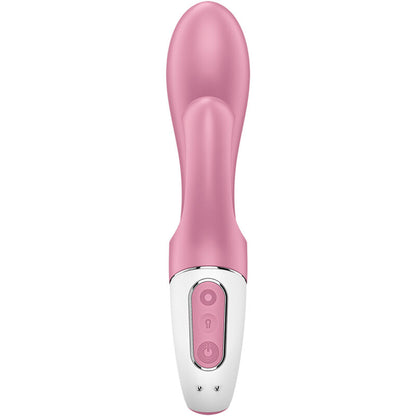 Pompa ad aria rosa SATISFYER Bunny 2, vibratore con design compatto e dettagli morbidi, visibile in primo piano.