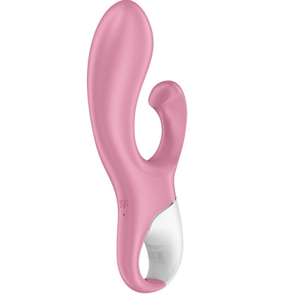 Pompa ad aria Satisfyer Bunny 2 rosa, vibratore rosa con design a coniglio, visibile in primo piano.