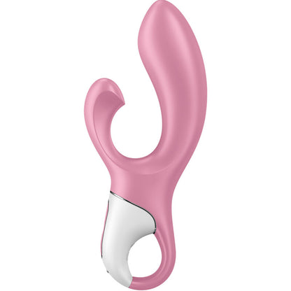 Pompa ad aria Bunny 2 rosa di SATISFYER, con design compatto e dettagli rosa, per uso intimo e stimolazione.