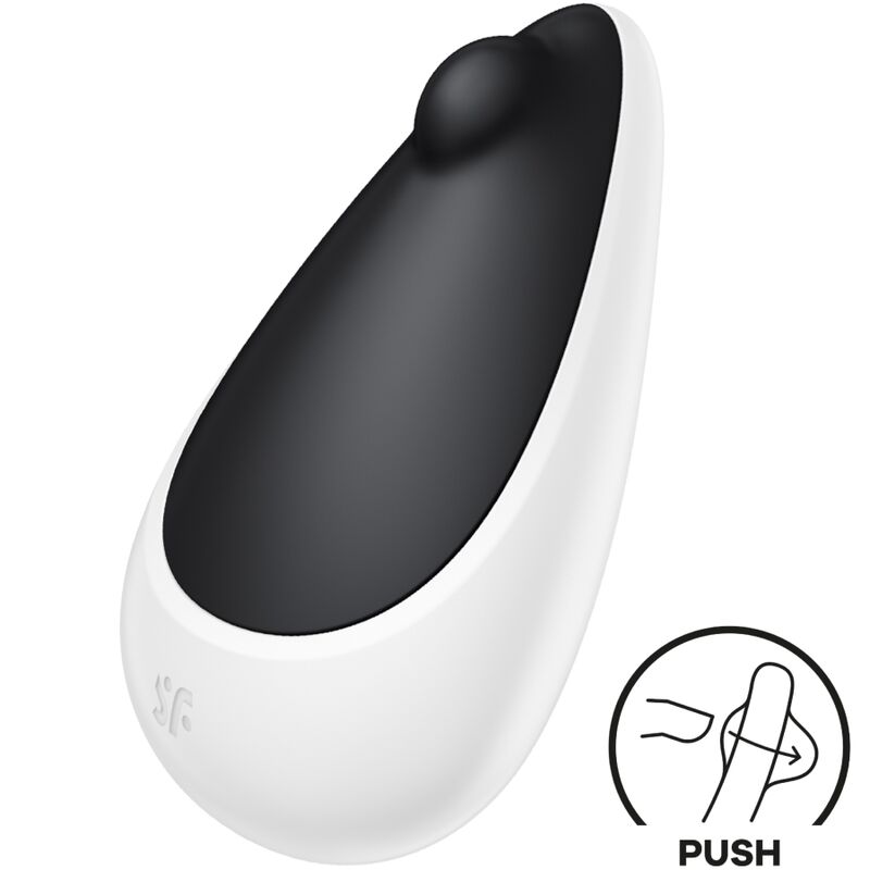Stimolatore clitoride SATISFYER SPOT ON 3 nero, vibratore compatto per stimolazione clitoridea, design ergonomico.