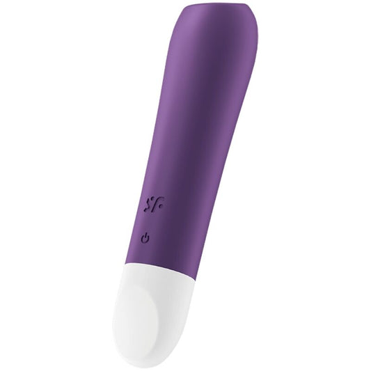 Bullet vibratore SATISFYER Ultra Power Bullet 2 viola, compatto e potente, con superficie liscia e design ergonomico.