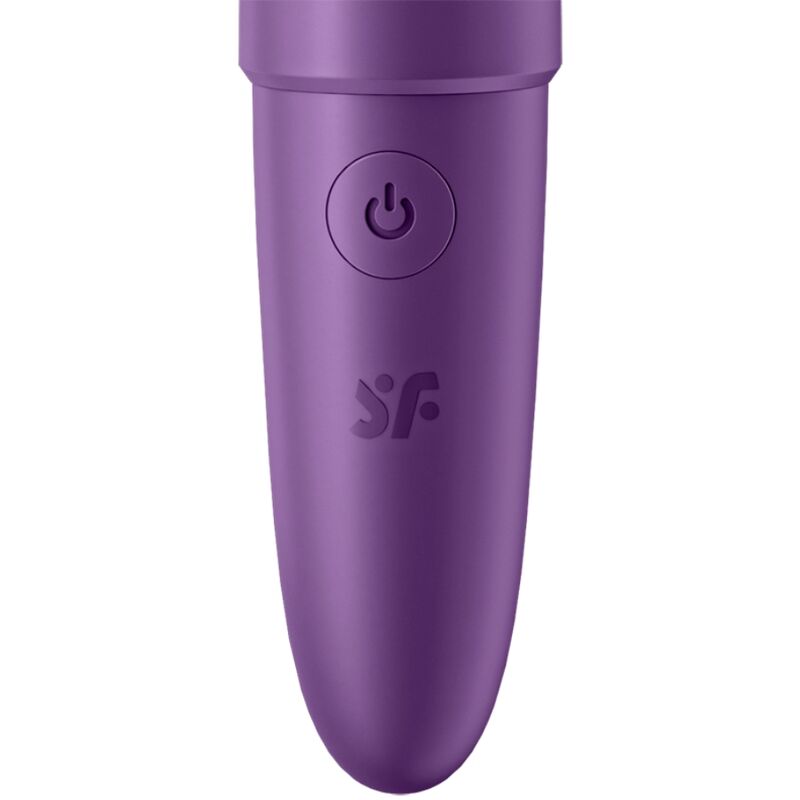 Vibrazione SATISFYER Ultra Power Bullet 6 viola, compatto e potente, con superficie liscia e design ergonomico.