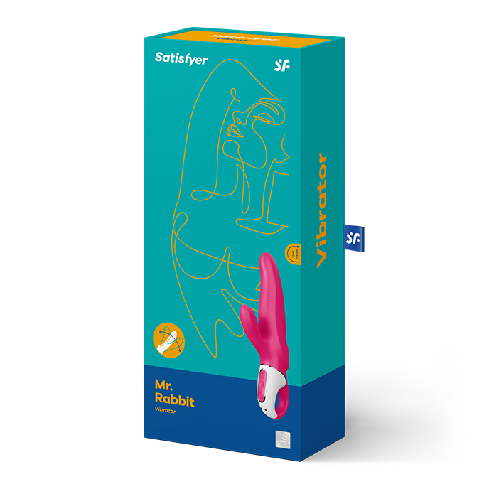 Vibe Mr Rabbit di Satisfyer Vibrator, sex toy con design realistico e stimolazione duale, ideale per piacere e relax.