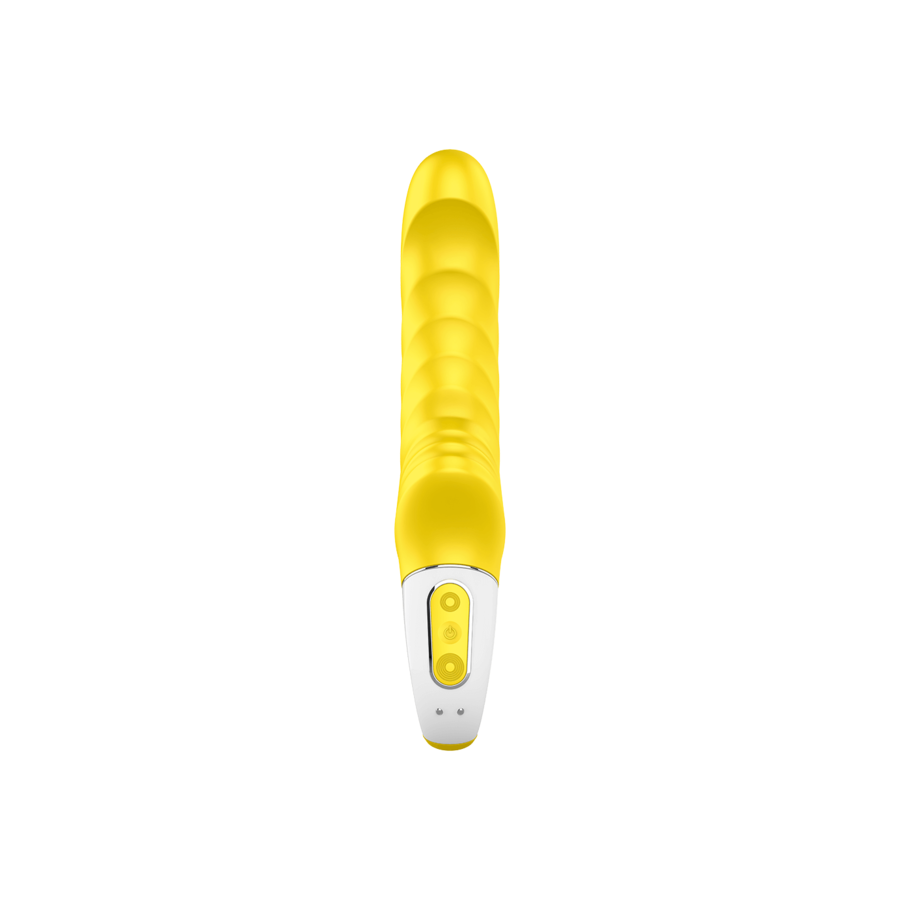 Vibratore SATISFYER VIBE YUMMY SUNSHINE con design colorato e morbido, ideale per stimolazione e piacere personale.