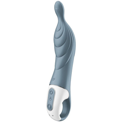 Vibratore Satisfyer Amazing 2 Aspot grigio con design elegante e superficie liscia, ideale per stimolazione mirata e piacere.